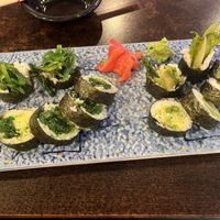Right- Jade Roll, Left - Vegetable Roll  at New Yamato  in Huntington