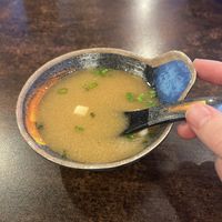 Miso soup   at New Yamato  in Huntington