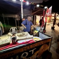 Mr Gilberto making churros!  at Hot Churros in Sayulita