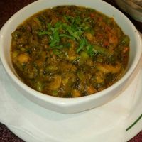Saag Sauce with vegetables at Zayka in Gran Canaria