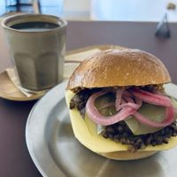 Blood sausage   at Namo Bakery in Warsaw