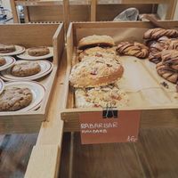 Drożdżówka z rabarbarem at Namo Bakery in Warsaw
