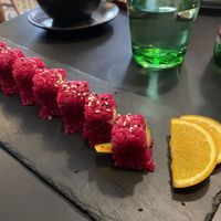 Beetroot Roll and Wakame Salad  at Kaido Sushi Bar in Vienna
