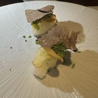 Truffle potato chip— this one was a good one   at O Ya in Boston