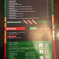 Menu 2015 at Pizzeria Corona in Dortmund