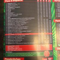Menu 2015 at Pizzeria Corona in Dortmund