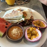 Tofu beetroot wrap  at Home No. 8 in Krabi