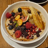 Banana porridge at Kaffeeladen Bremen in Bremen