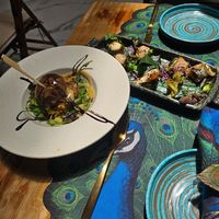 Stuffed mushroom and sushi at MALQUERER in Sevilla