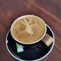 Flat White (the sweet probably isn't vegan, I didnt ask) at FEE Collective in Sittard