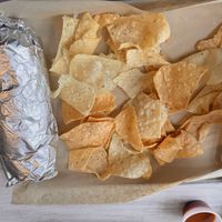 Vegan Tofu Burrito with no cheese  at Moe's Southwest Grill in Niagara Falls