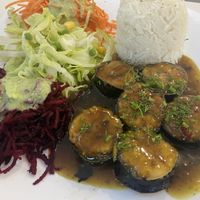 I forget what it’s called - tofu and seaweed!  at Loving Hut - Warynskiego in Warsaw