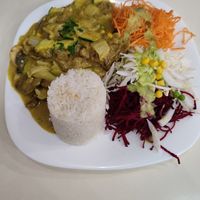 Crazy curry/33pln at Loving Hut - Warynskiego in Warsaw