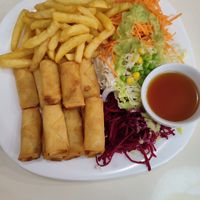 Golden rolls set/29pln at Loving Hut - Warynskiego in Warsaw