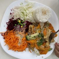 Tofu with veggies  at Loving Hut - Warynskiego in Warsaw