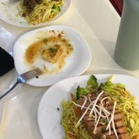 vegan chicken noodles soup  at Loving Hut - Warynskiego in Warsaw