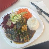 nori rice dish  at Loving Hut - Warynskiego in Warsaw