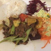 soy meat at Loving Hut - Warynskiego in Warsaw