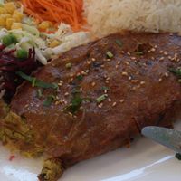 Happy plate at Loving Hut - Warynskiego in Warsaw