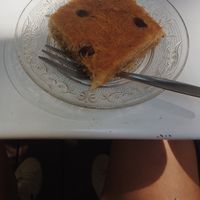 Vegan baklava cake at Mezze in Warsaw