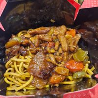 No beef and vegetable noodles at Chopstix - Cardiff St. David's in Cardiff