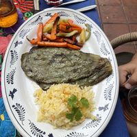 Grilled nopales (cactus)  at Restaurante Maya Canada in Palenque