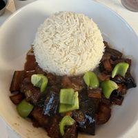 Eggplant  at Down Town Vegan in Serrekunda