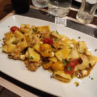 Calamarata at Arrecrià Bistrot in Naples