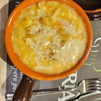 Pasta patate e provola at Arrecrià Bistrot in Naples