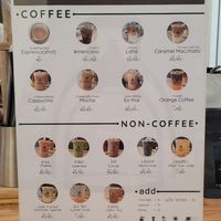 Menu at Gopree Coffee Slowbar in Phuket