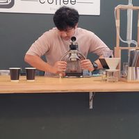 Hand pressed espresso with oatmilk. Iced or hot options. at Gopree Coffee Slowbar in Phuket