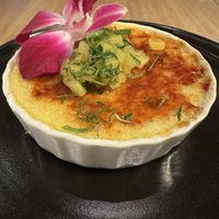 Tofu crème brûlée was perfect!!  at Mutuo - Sabor Nikkei in San Juan