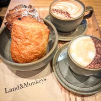 Pain au chocolat et Croissant aux amandess  at Land & Monkeys - Montmartre in Paris