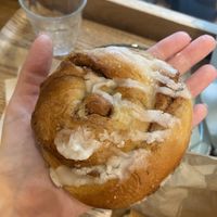 Cinnamon roll   at Land & Monkeys - Montmartre in Paris