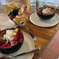 Morning smoothie bowls.  at Sansara Resort in Cambutal