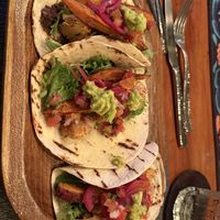 Cauliflower and sweet potato tacos  at Sansara Resort in Cambutal