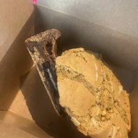 Slutty brownie and pistachio & white choc cookie   at Naked Bakes in Dublin