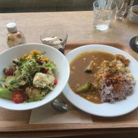 UKarry (Japanese curry lunch) at Ukafe in Tokyo