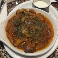 Eggplant appetizer (ask for no yogurt)   at Kolbeh in Orangevale