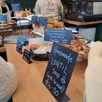 Savoury options at Sorcha Bakery in Oban