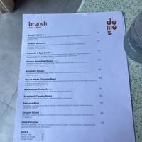 Menu at Domos in Denpasar