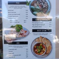 Menu at Hochi Mini in Ferntree Gully