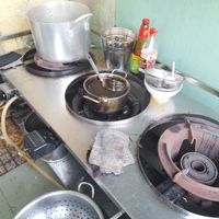 Part of the outside kitchen at Thôi Ke in Ho Chi Minh City