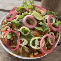 Vegan loaded nachos  at Taco Super Place in Unawatuna