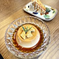 Flan and cheesecake   at Koneko Cafe in Taipei