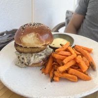 Mushroom Burger  at The Conscious Kitchen - Napier St in Cape Town