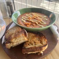 Tomato Soup & Grilled Cheesee  at The Conscious Kitchen - Napier St in Cape Town