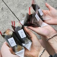 All onigiris at SAKAMOTO-YA STREET FOOD in Warsaw