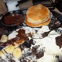 Banaan split pancakes at VRÜH - All Day Breakfast - Kreuzstrasse in Dortmund