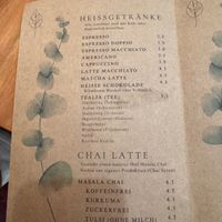 Menü at Cafe Tilia in Freiburg